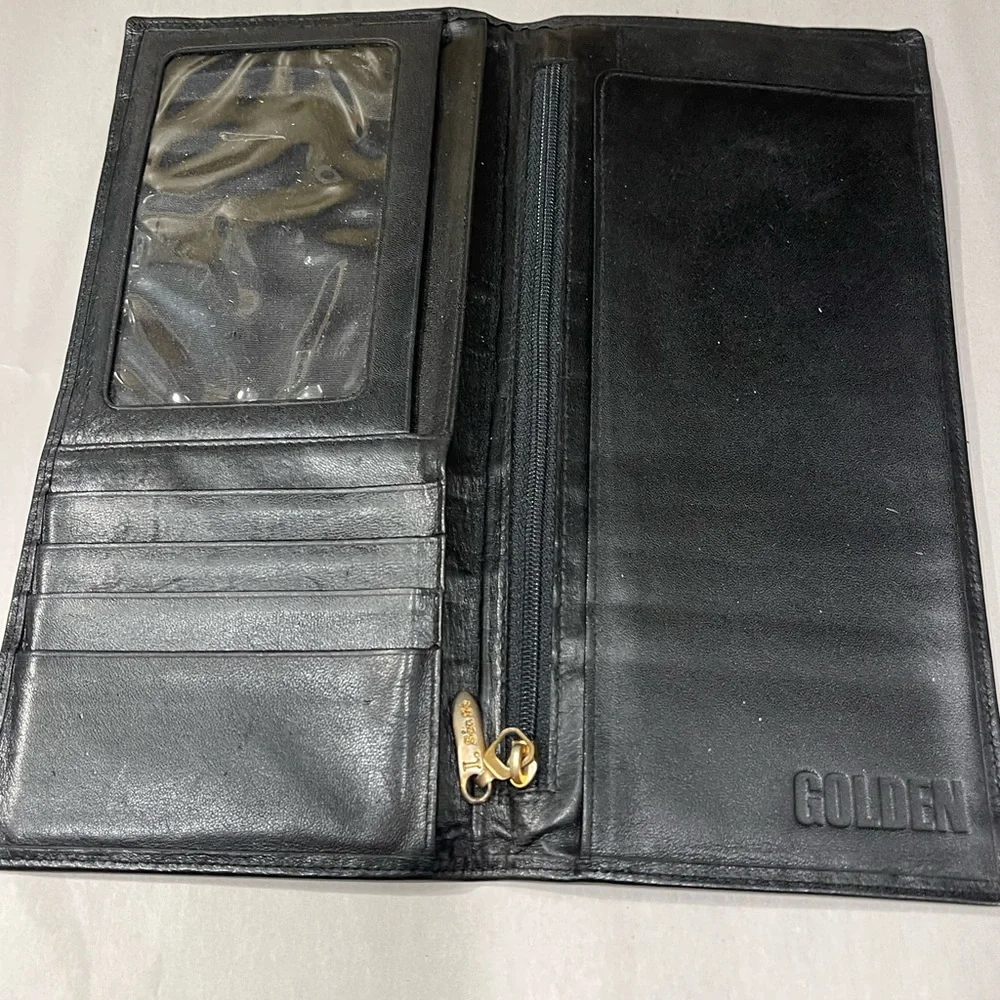 Vintage wallet I.Sen Se gold and black
